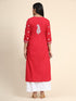 Hand Embroidery Chikankari Long Kurti for Women